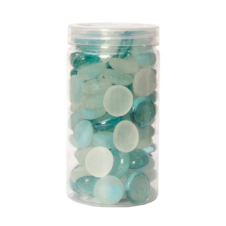 Floral * | Cheap 12 Pack: Dreamy Aqua Glass Gems By Ashland