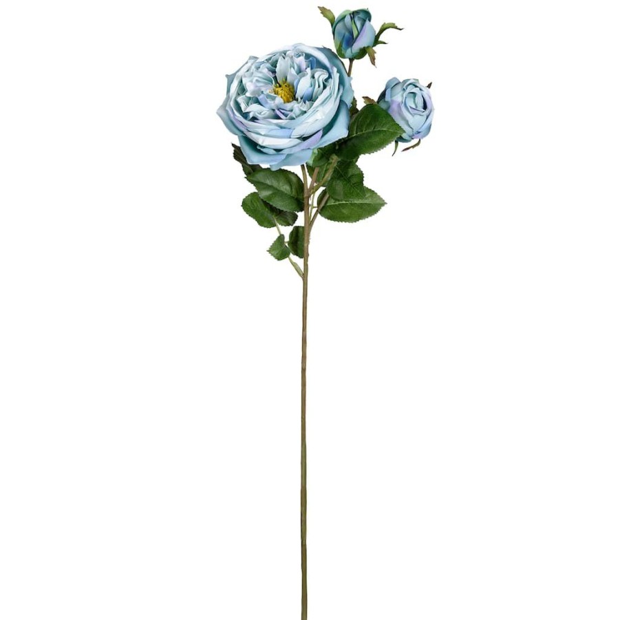 Floral * | Coupon 12 Pack: Teal English Rose Stem By Ashland