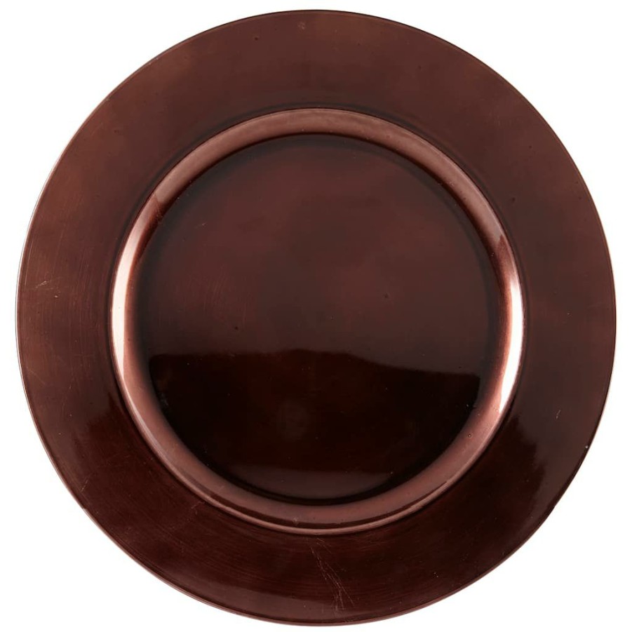 Home & Decor * | Deals Brown Charger Plate By Ashland