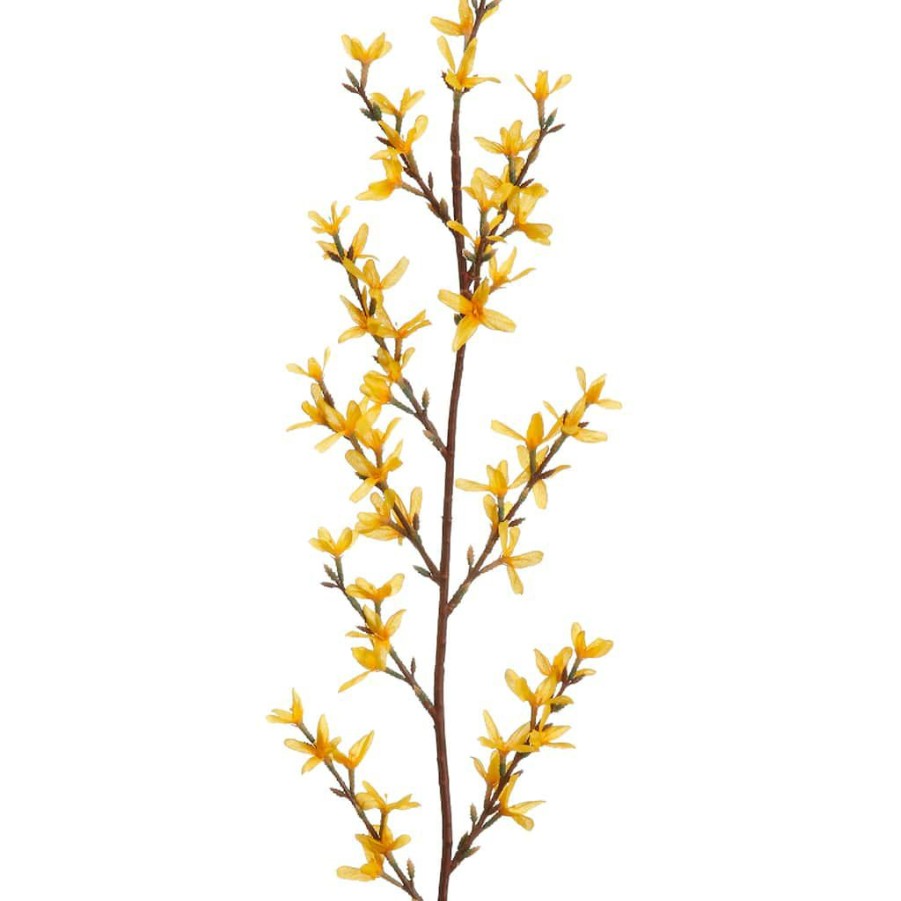 Floral * | Top 10 12 Pack: Yellow Forsythia Branch Spray By Ashland