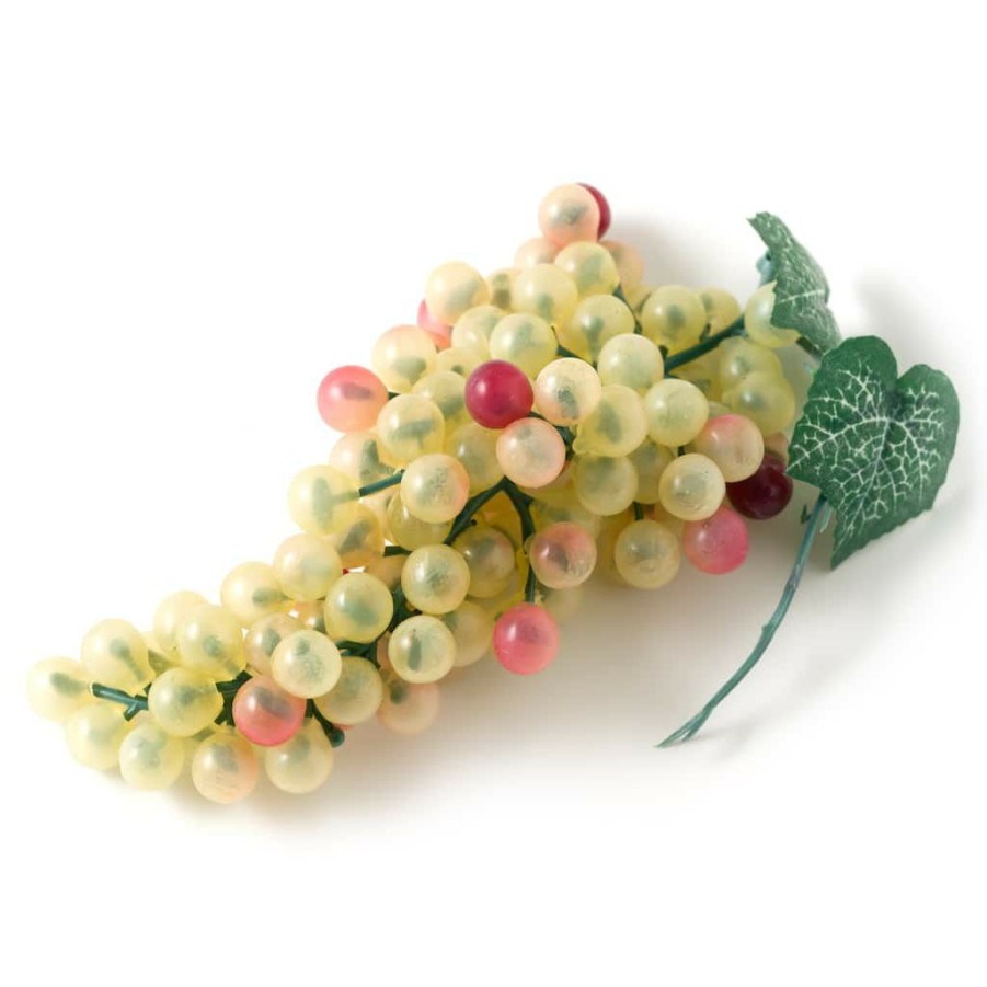 Floral * | Brand New 20 Pack: Green & Purple Artificial Grapes By Ashland