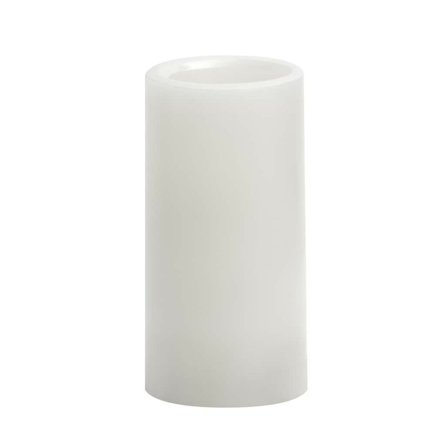 Home & Decor * | Budget White 3 X 6 Led Pillar Candle By Ashland