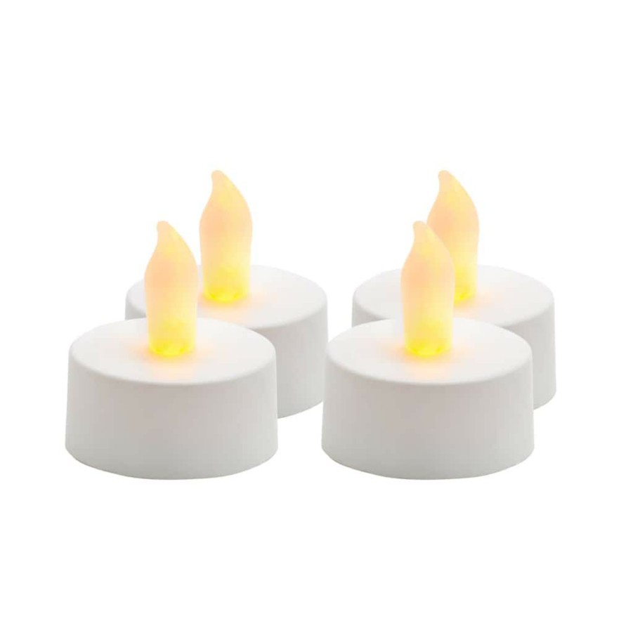 Home & Decor * | Cheapest White Led Flameless Tea Light Candles By Ashland