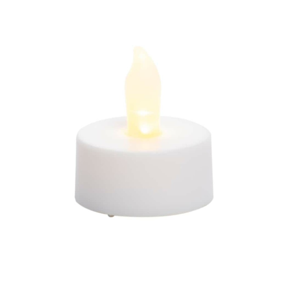 Home & Decor * | Wholesale 12 Packs: 4 Ct. (48 Total) White Led Twist Flame Tealight Candles By Ashland