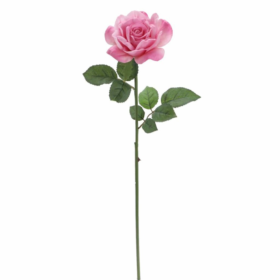 Floral * | Promo 6 Pack: Pink Rose Stem By Ashland