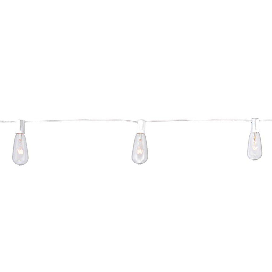 Home & Decor * | Brand New 10Ct. Edison String Lights With White Cord By Ashland