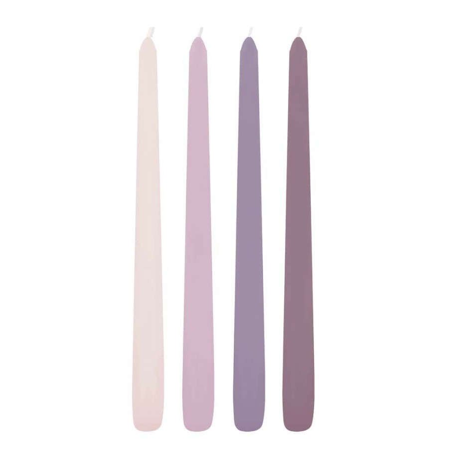 Home & Decor * | Hot Sale 10 Mixed Purple Taper Candles By Ashland , 4Ct.