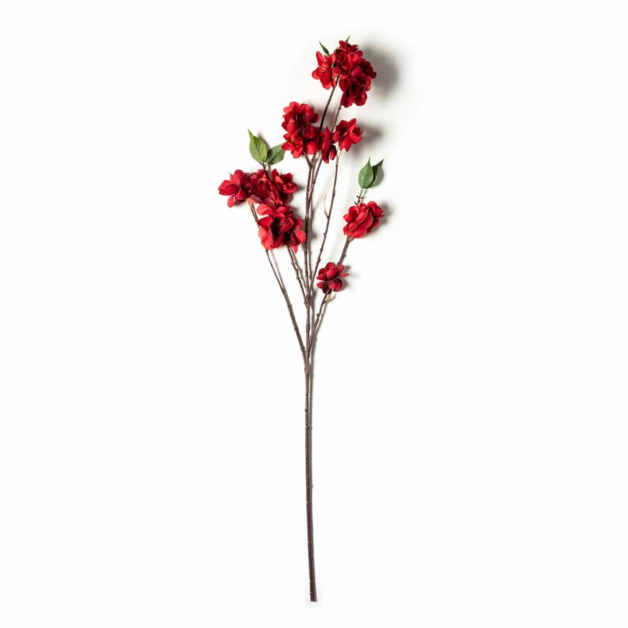 Floral * | Flash Sale Red Apple Blossom Branch Stem By Ashland