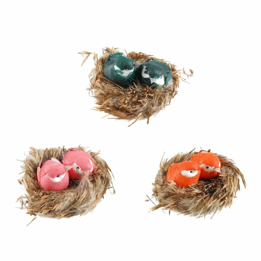 Floral * | Deals 12 Packs: 2 Ct. (24 Total) Assorted Bird In Nest By Ashland