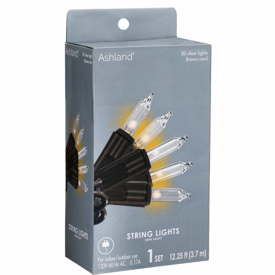 Home & Decor * | Promo 50Ct. Creative Collection Shimmer Lights Grapevine By Ashland