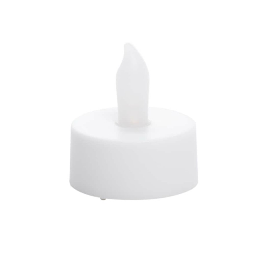 Home & Decor * | Flash Sale White Led Twist Flame Tealight Candles, 4Ct. By Ashland