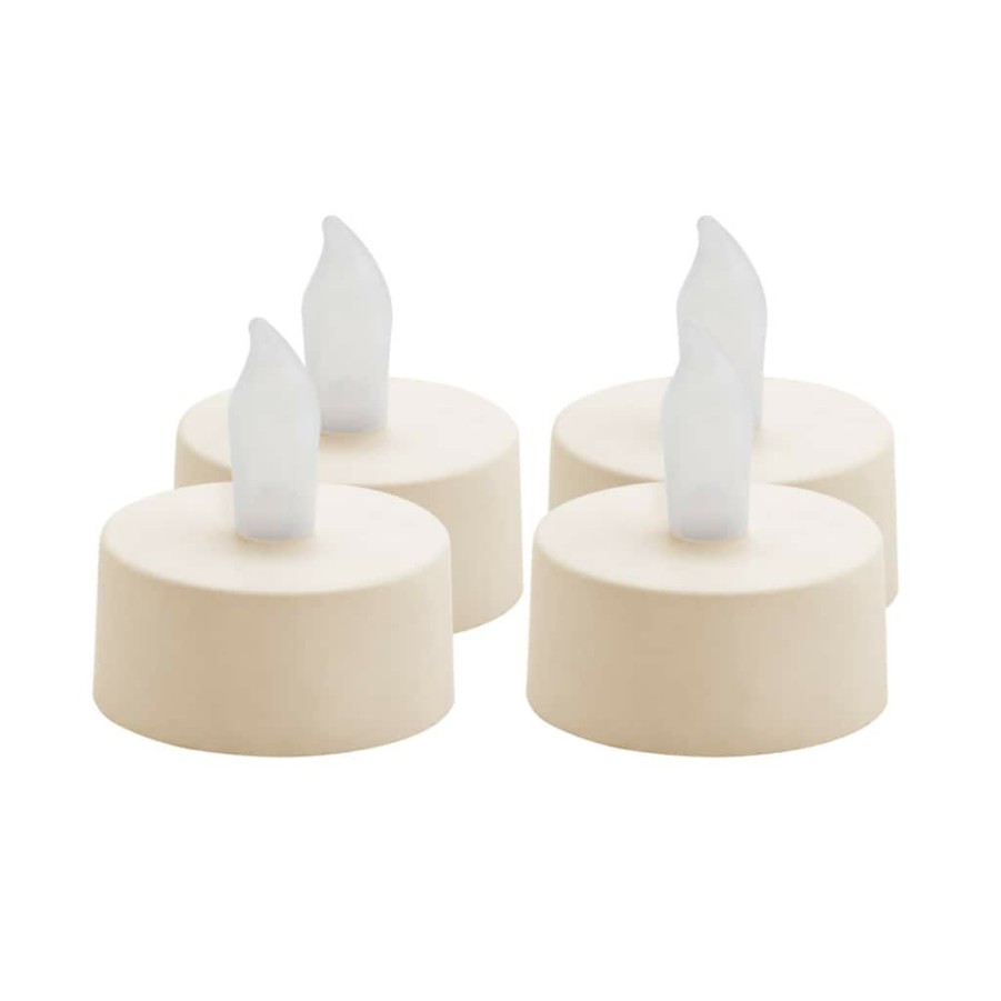 Home & Decor * | Brand New Ivory Led Flameless Tea Light Candles By Ashland