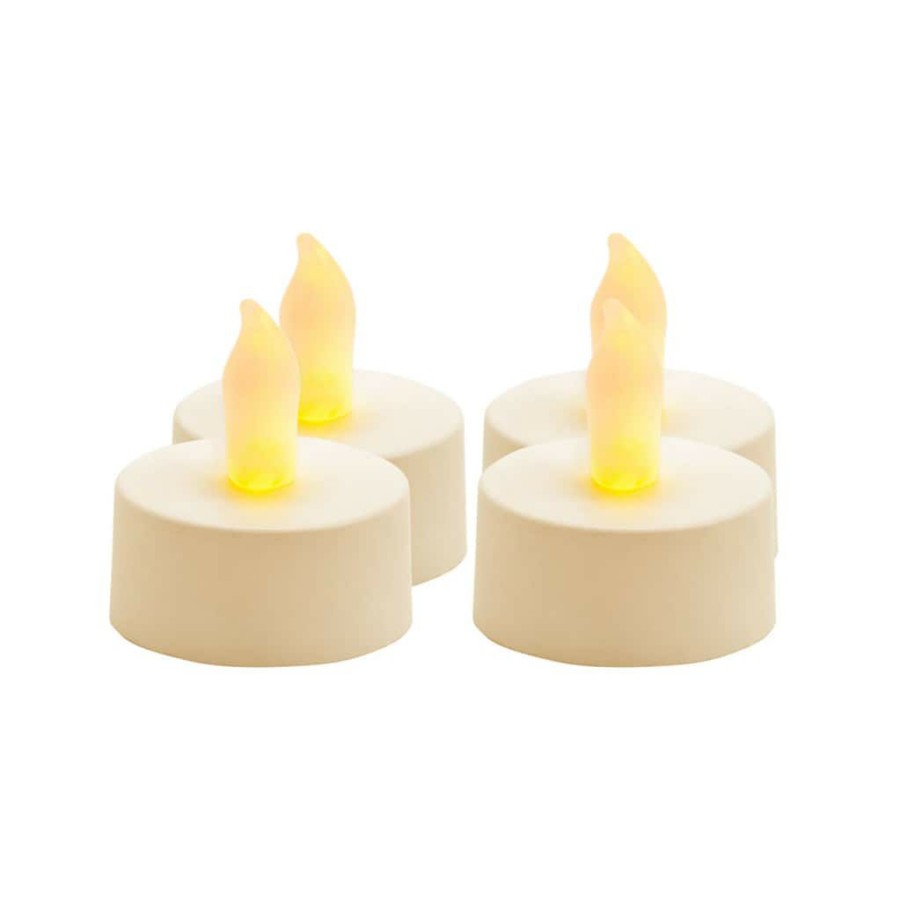 Home & Decor * | Brand New Ivory Led Flameless Tea Light Candles By Ashland