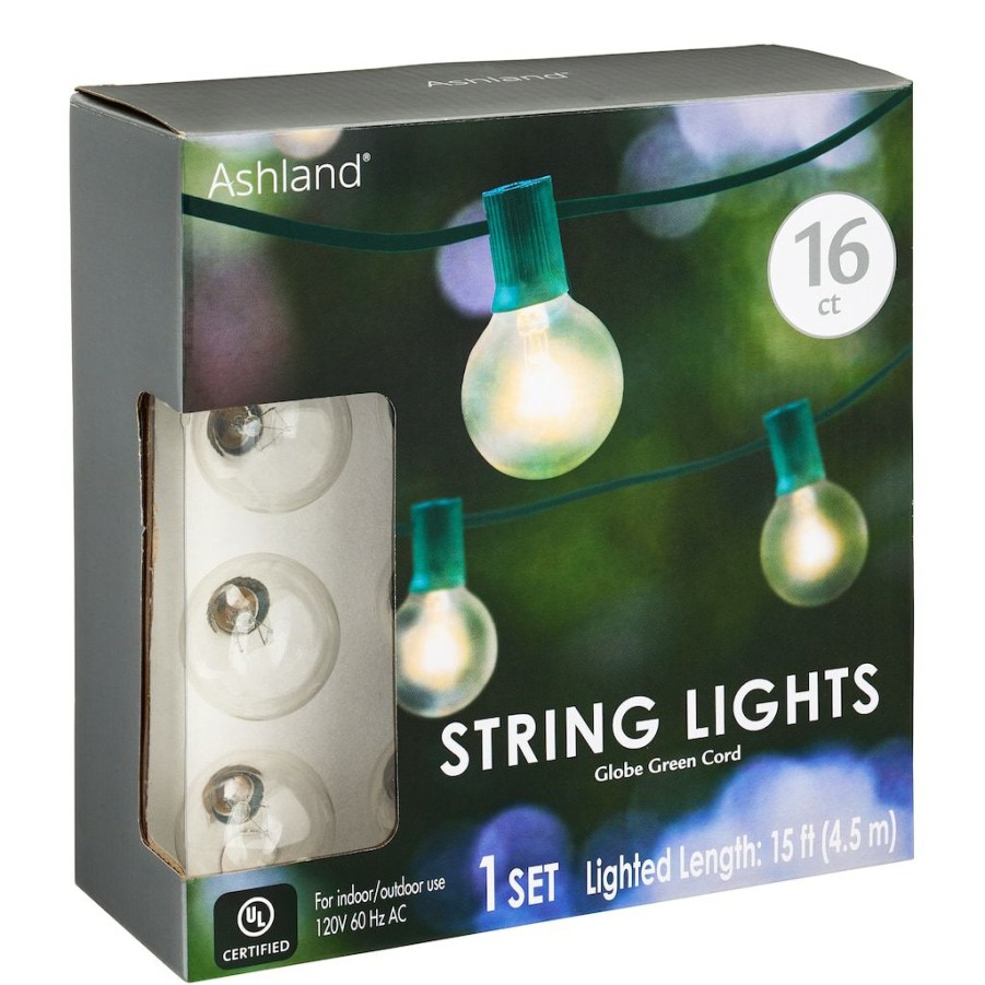 Home & Decor * | Best Reviews Of 16Ct. Round G40 Bulb String Lights By Ashland