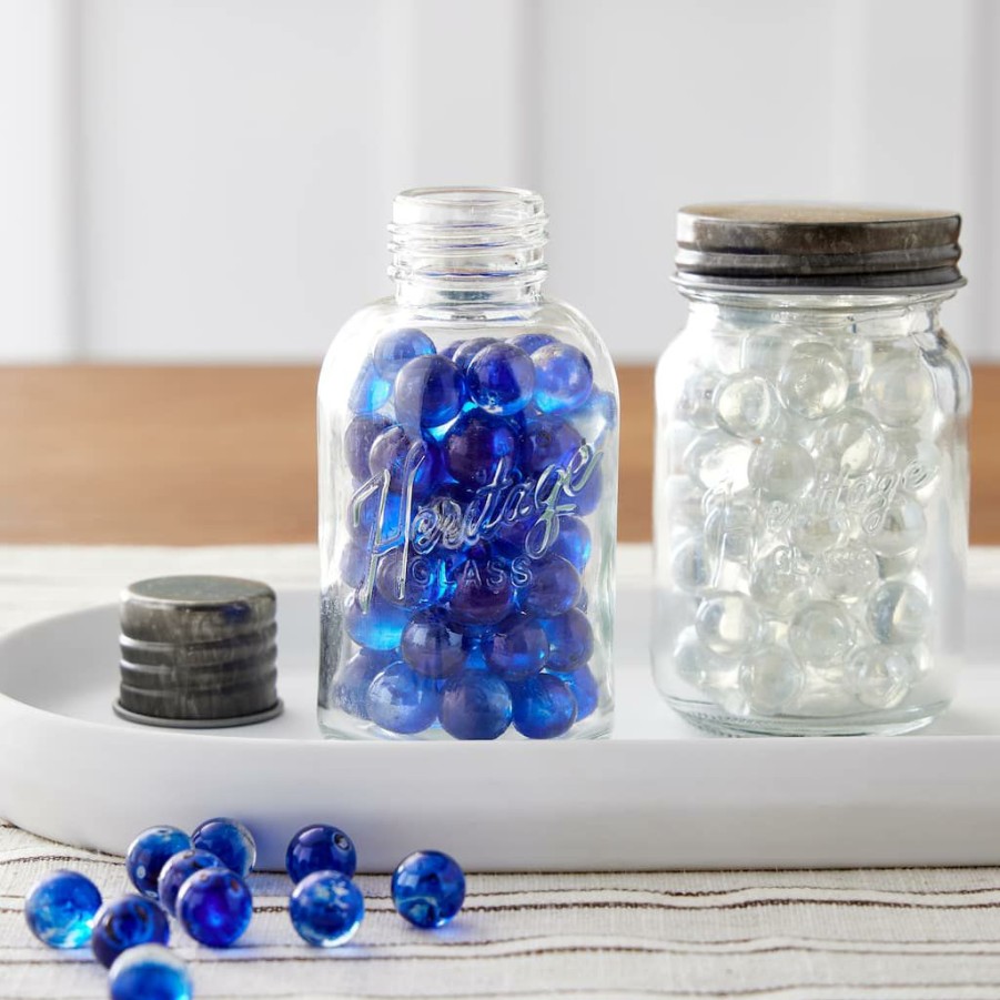 Floral * | Promo Cobalt Blue Mini Glass Marbles By Ashland