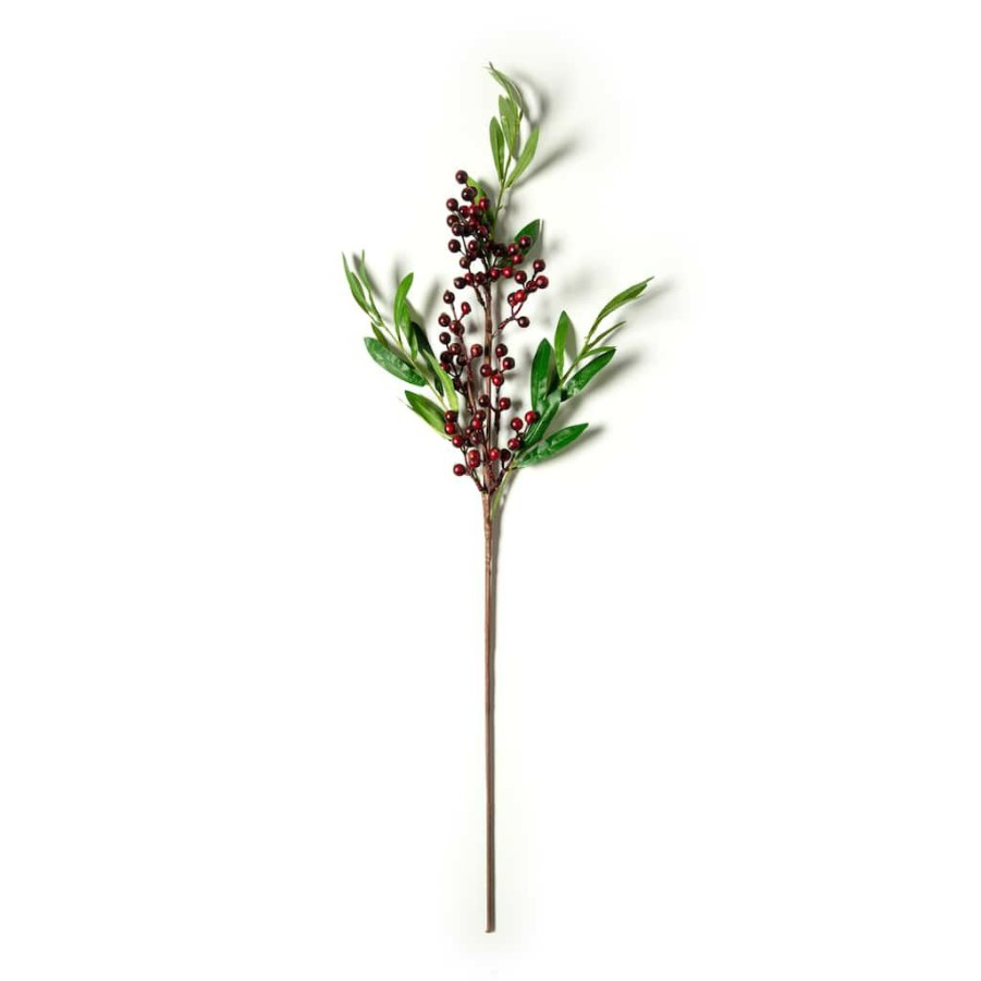 Floral * | Brand New Burgundy Berry Stem By Ashland