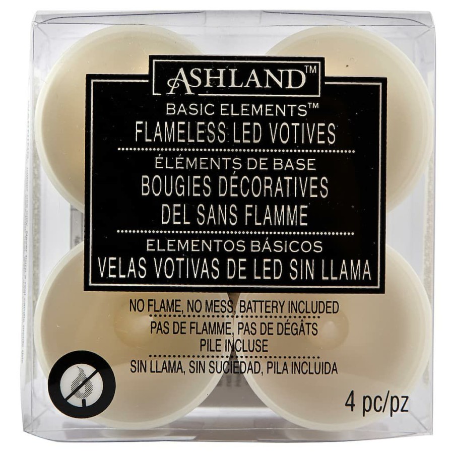 Home & Decor * | New Ashland Flameless Led Votives, White