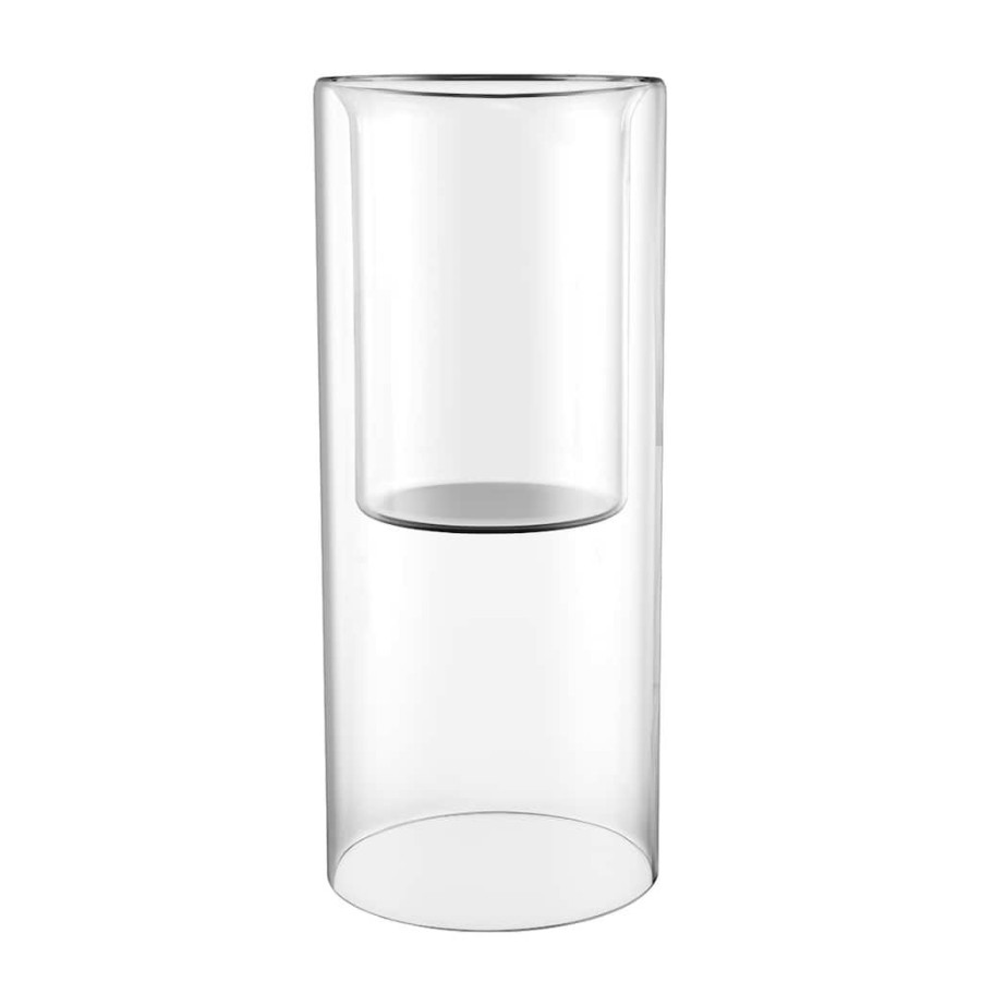 Home & Decor * | Best Sale 12 Pack: 8 Clear Glass Cylinder Candle Holder By Ashland