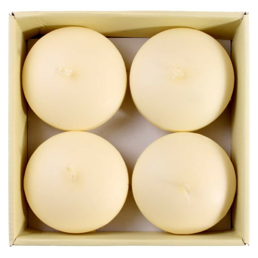 Home & Decor * | Cheapest Basic Elements Ivory Floating Candles By Ashland