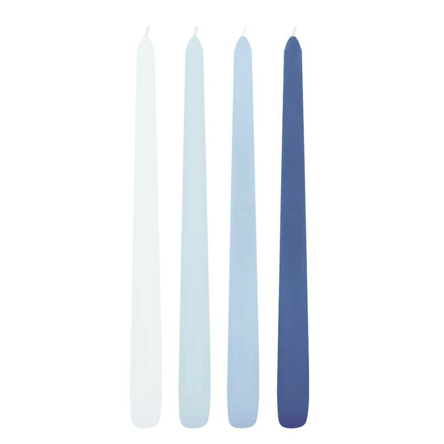 Home & Decor * | Cheapest 12 Packs: 4 Ct. (48 Total) 10 Mixed Blue Taper Candles By Ashland