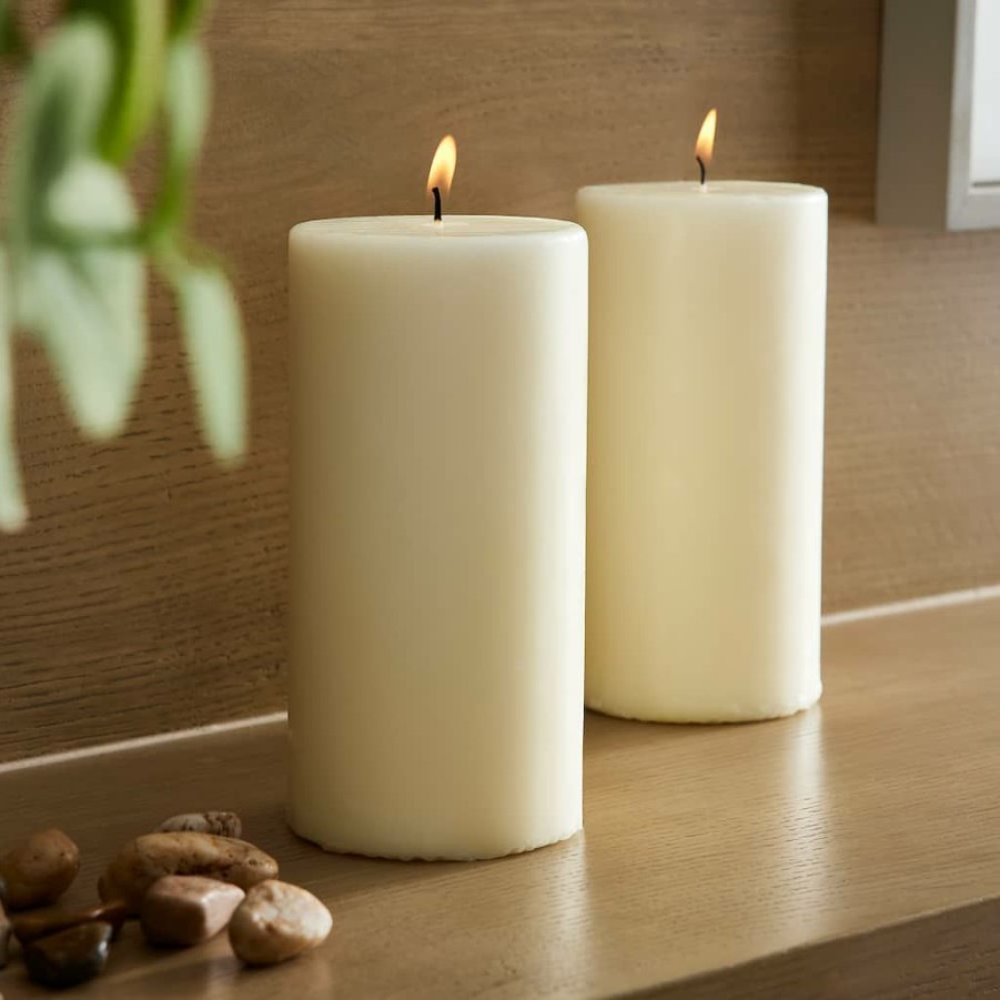 Home & Decor * | Deals Ashland Pillar Candle Pair