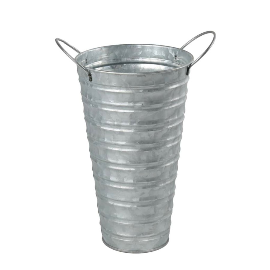 Floral * | Hot Sale 9 Mini Galvanized French Bucket By Ashland