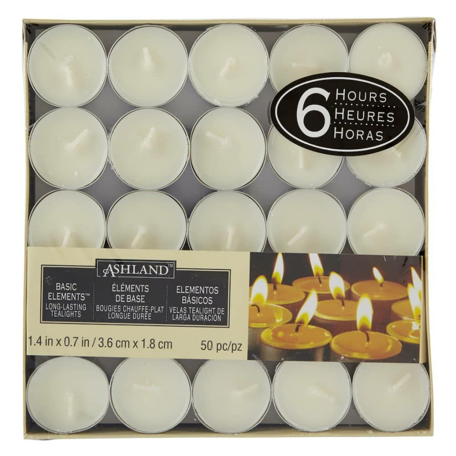 Home & Decor * | Best Pirce Ashland Basic Elements 6-Hour Tea Lights, Multipack