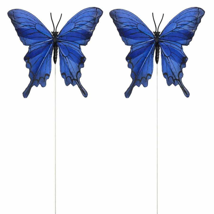 Floral * | Best Pirce 8 Packs: 6 Ct. (48 Total) Blue Feather Butterflies By Ashland