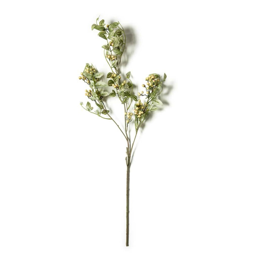 Floral * | Coupon Green Berry Stem With Leaves By Ashland