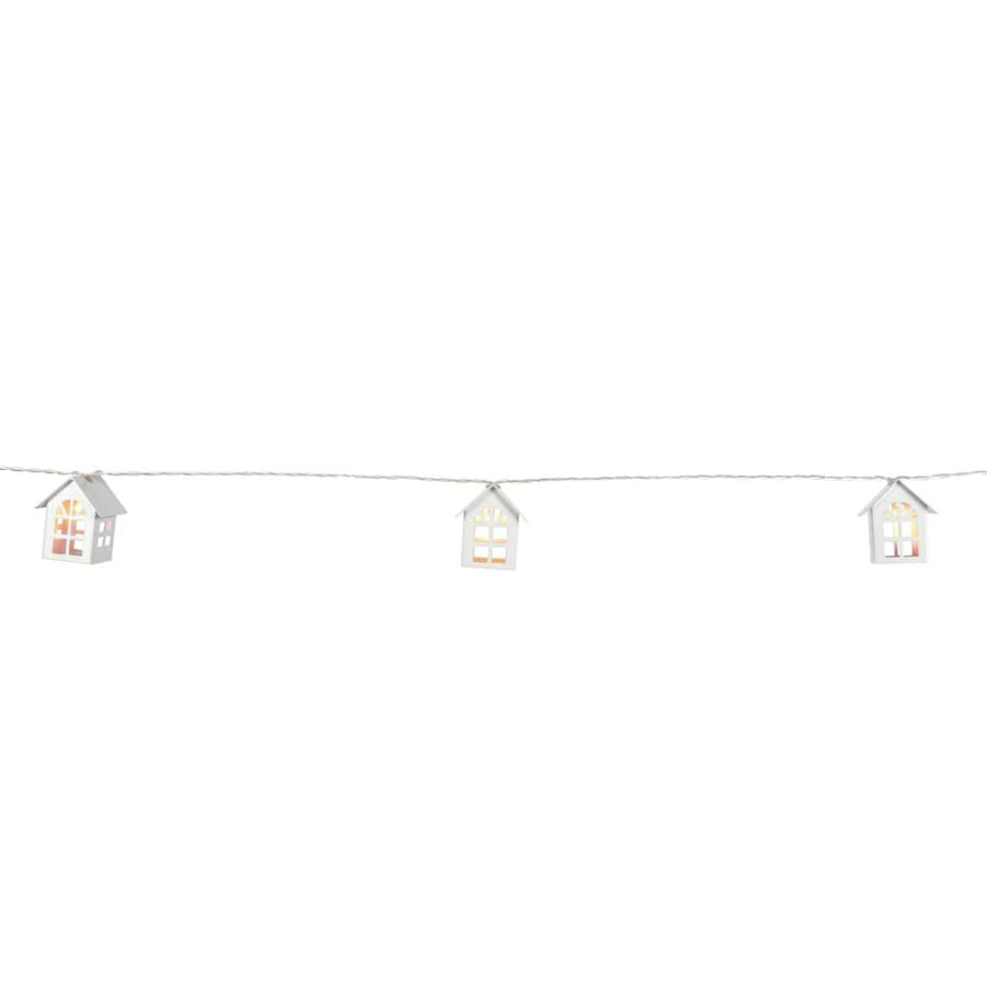 Home & Decor * | Top 10 10Ct. Warm White Led White House String Lights By Ashland