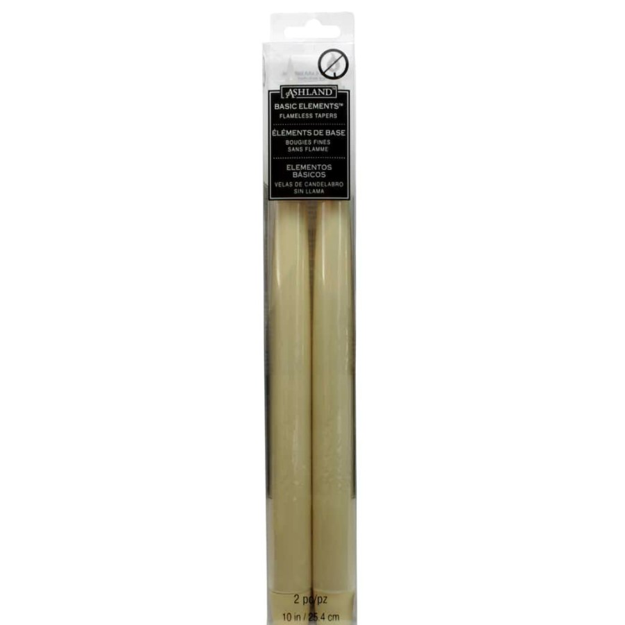 Home & Decor * | Buy Ashland Basic Elements Flameless Tapers, 10