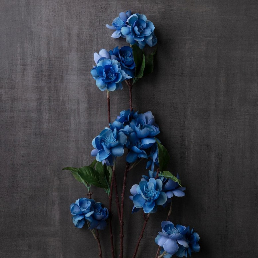 Floral * | Flash Sale Blue Apple Blossom Stem By Ashland