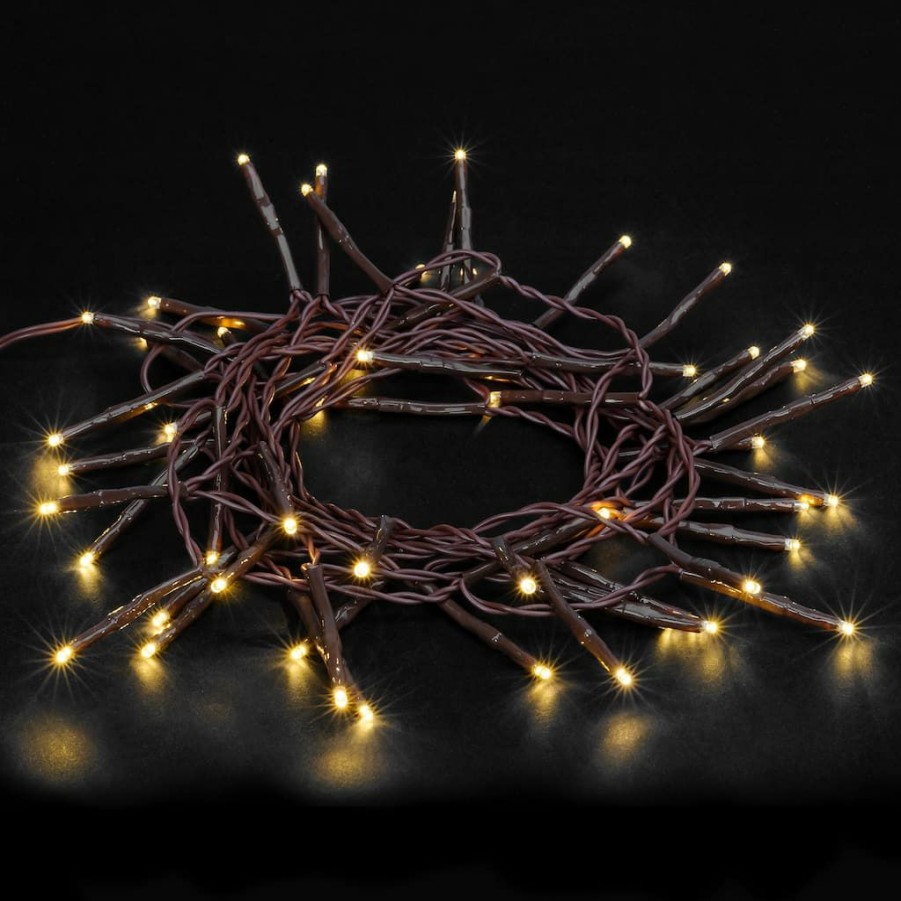 Home & Decor * | Buy Creative Collection Shimmer Led Lights Garland By Ashland