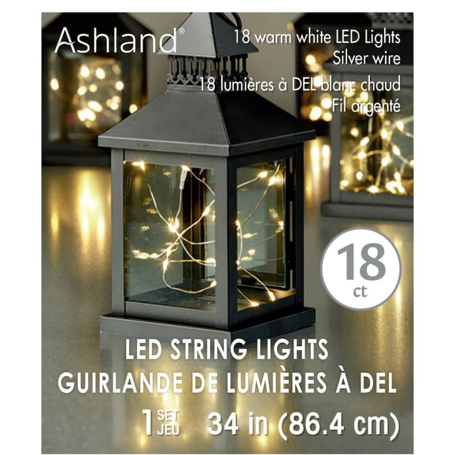 Home & Decor * | Best Sale 18Ct. Warm White Led String Lights By Ashland