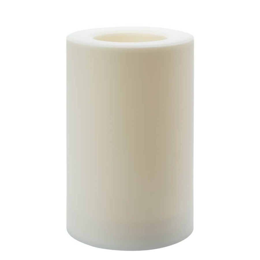 Home & Decor * | New White 6 X 9 Led Outdoor Pillar Candle By Ashland