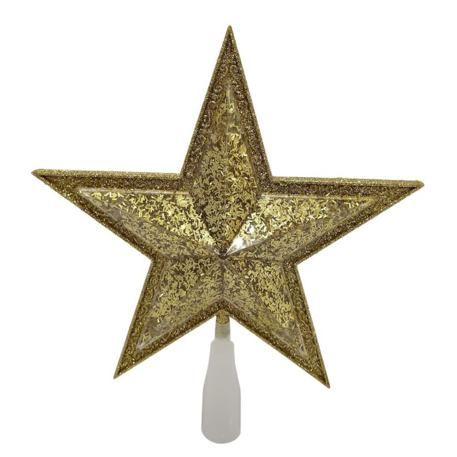 Home & Decor * | Buy 11 Gold Led Star Tree Topper By Ashland