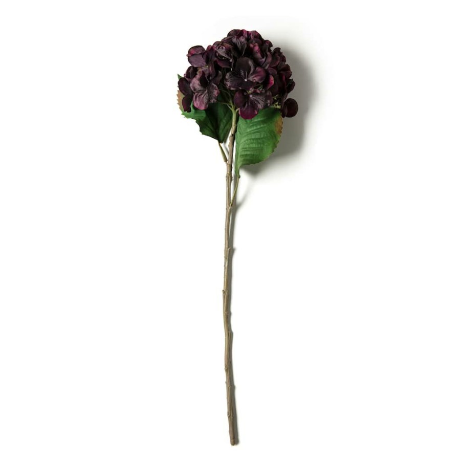 Floral * | Best Reviews Of Black & Purple Hydrangea Stem By Ashland