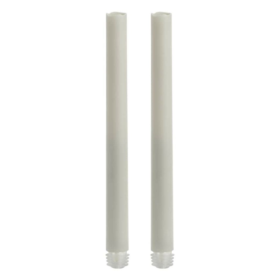 Home & Decor * | Best Pirce White Led Taper Candles With Timer By Ashland