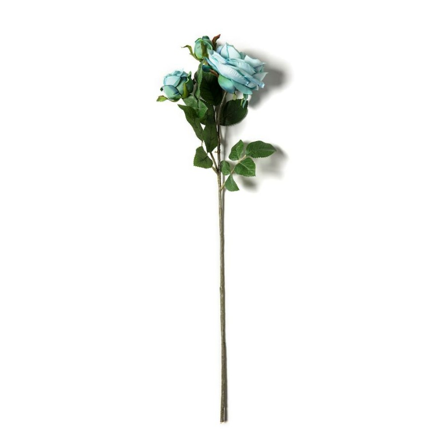 Floral * | Cheapest Teal English Rose Stem By Ashland