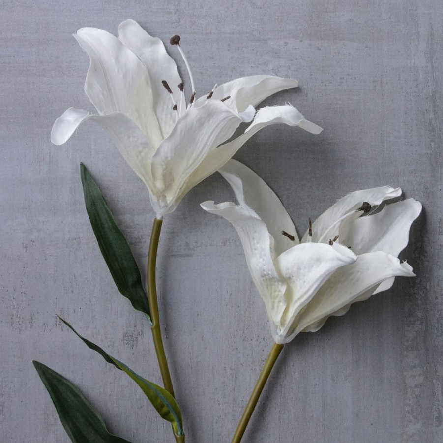 Floral * | Coupon White Lily Stem By Ashland Classic Traditions