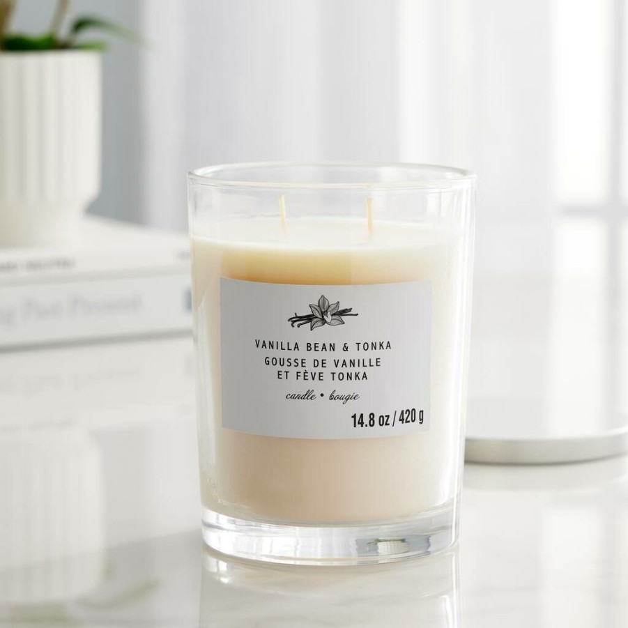 Home & Decor * | Best Sale Vanilla Bean & Tonka 2-Wick Jar Candle By Ashland