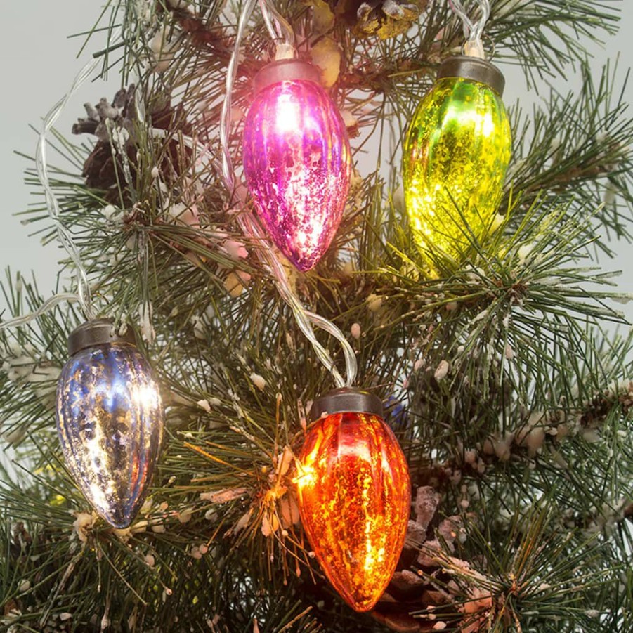 Home & Decor * | Hot Sale 8Ct. Multicolor Long Mercury Ornament Led Crafting Lights By Ashland