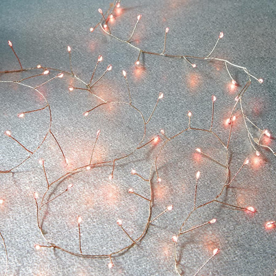 Home & Decor * | Brand New 120Ct. Pink Led String Lights Garland By Ashland