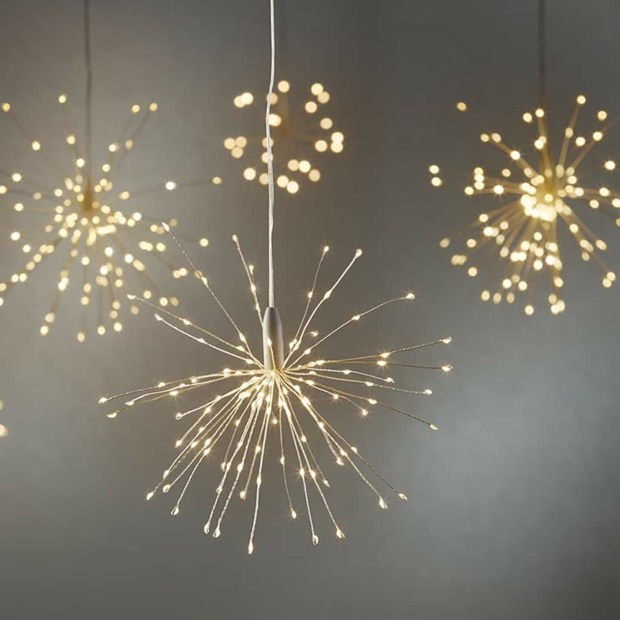 Home & Decor * | Wholesale 120Ct. Warm White Led Silver String Lights Starburst By Ashland