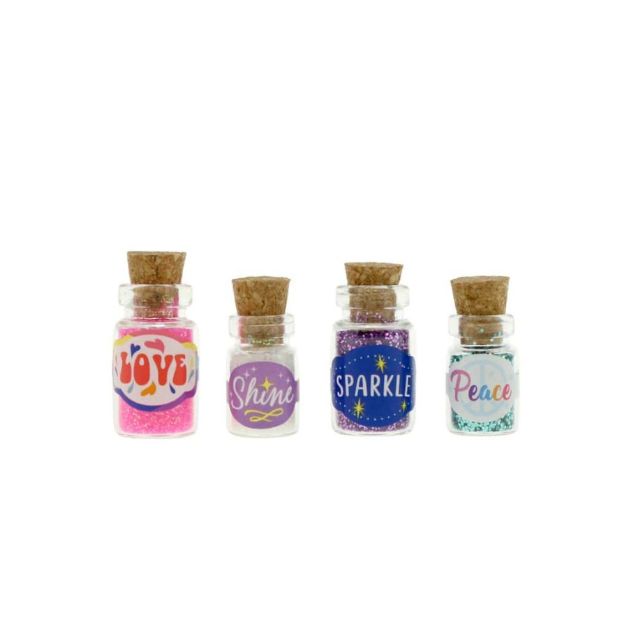 Crafts & Hobbies * | Cheap Mini Glass Glitter Bottle Set By Ashland