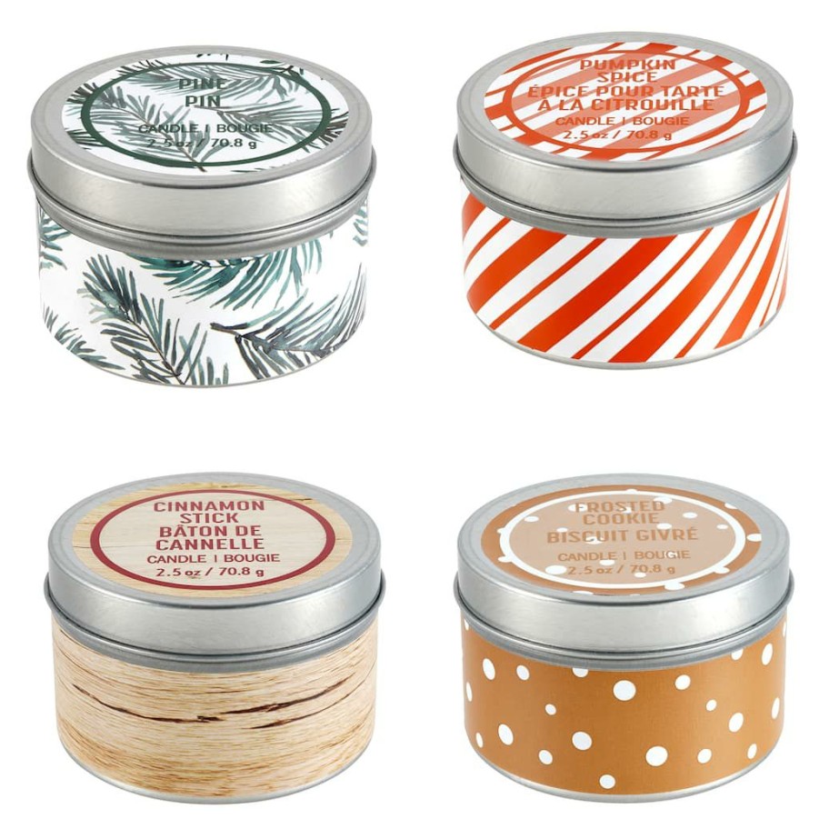 Home & Decor * | New Assorted 2.5Oz. Scented Candle In Tin Container By Ashland