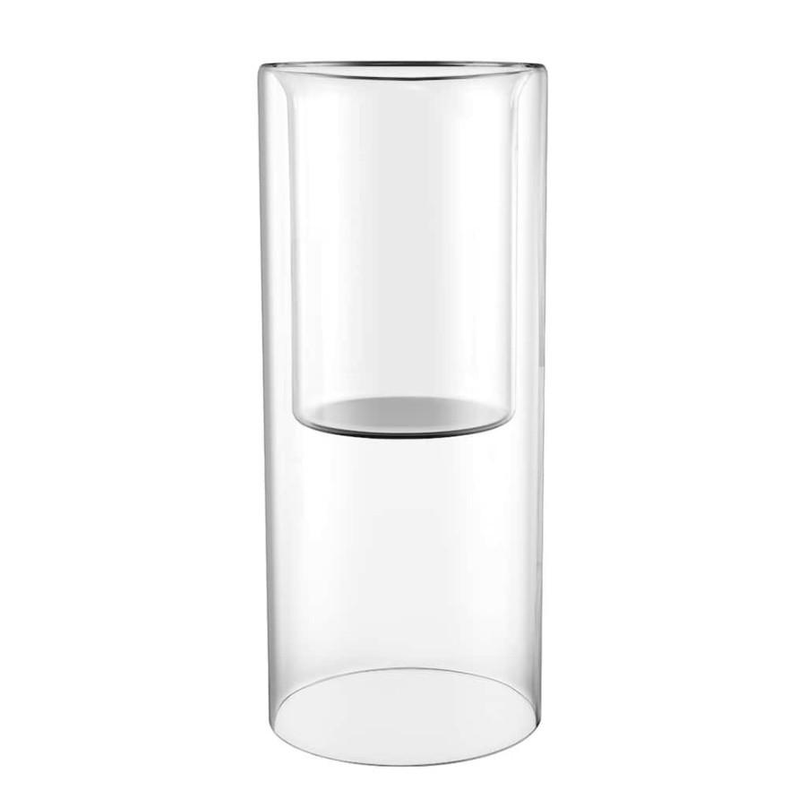 Home & Decor * | Coupon 8 Clear Glass Cylinder Candle Holder By Ashland