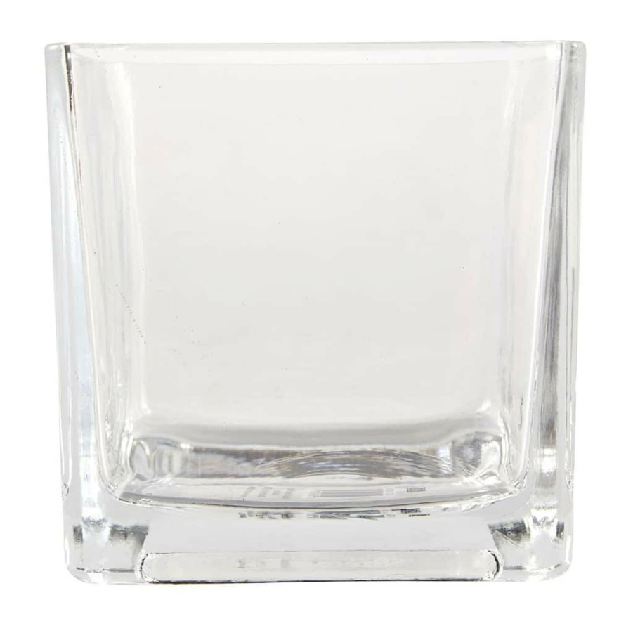 Floral * | Best Deal 5 Cube Glass Vase By Ashland