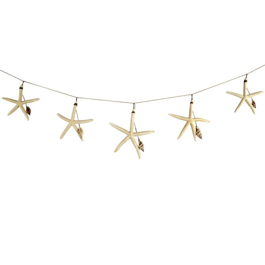 Floral * | Discount Ashland Starfish & Shells Garland Multi