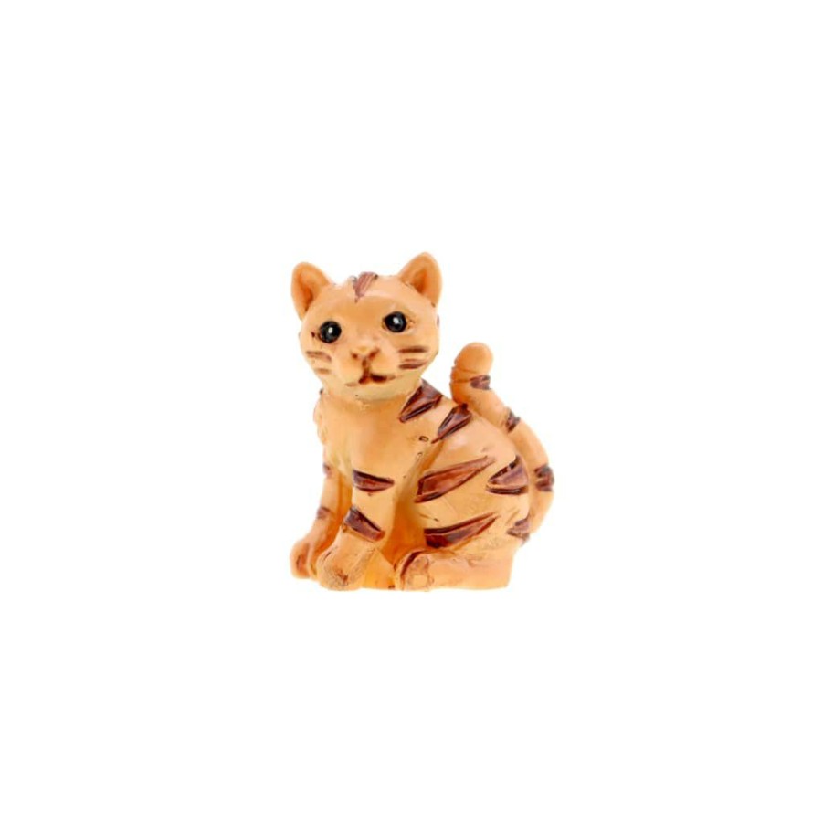 Crafts & Hobbies * | Brand New Mini Orange Tabby Cat By Ashland